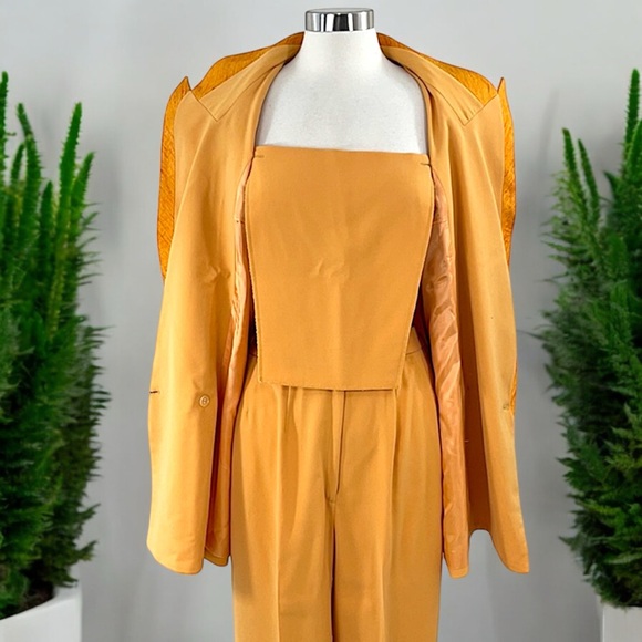 Tania Bella Collection Golden Mustard Pant Suit - Picture 11 of 16